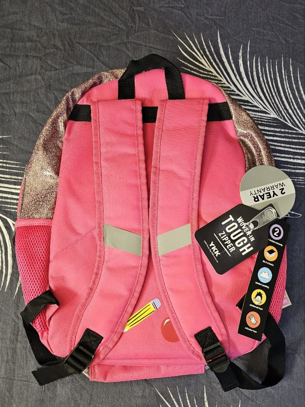 Locker Club Kids 16L Nylon Backpack set Headphones Pencil Pouch lunch box NEW
